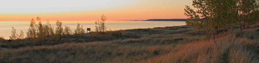 header image sunset at mears state park