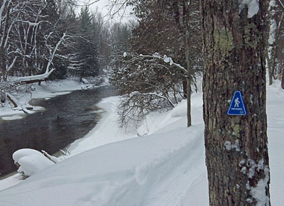 Winter Camping on the Silver Creek Pathway – Luther, Michigan
