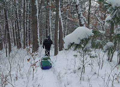 Winter Camping at Pines Point Recreation Area – White River Trail